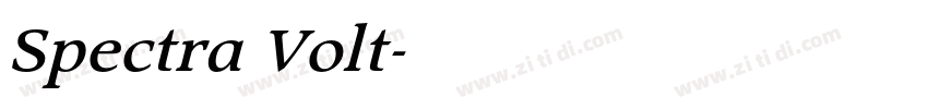 Spectra Volt字体转换